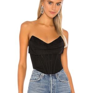 NBD Revolve Black Hailee Bustier Top